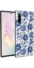 Rose to Fame | Blue & White Rose Floral Samsung Case