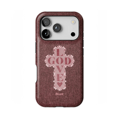 Love God Pink Cross iPhone Case