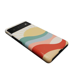 Here Comes the Sun | Colorblock Sunset Google Pixel Case