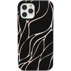 Midnight Ride | Black and Gold Metallic Waves Case