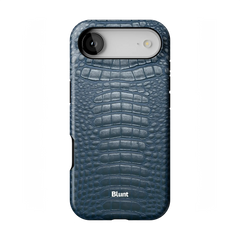 Navy Croc iPhone Case