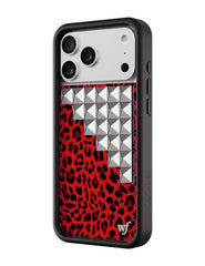 Red Meow Stud iPhone Case