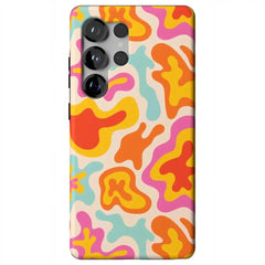 Tropical Color Splash | Abstract Retro Samsung Case
