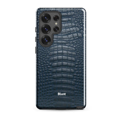 Navy Croc Samsung Case