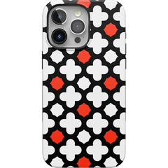 Red Lattice Tile | High Contrast Design Case