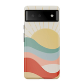Here Comes the Sun | Colorblock Sunset Google Pixel Case