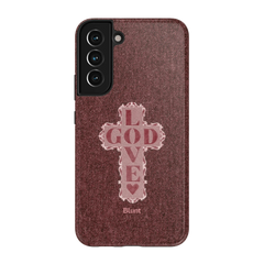 Love God Pink Cross Samsung Case