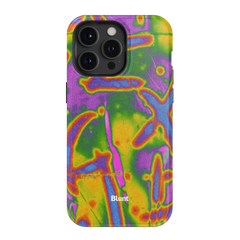 Neon Terrain iPhone Case
