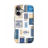 Teal flame iPhone Case