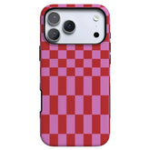Vibe Check | Pink Checkerboard Case