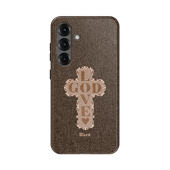 Love God Brown Cross Samsung Case
