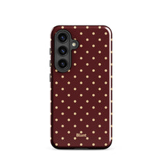 Burgundy Dot Samsung Case