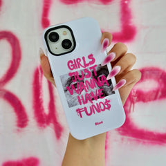 Fund$ White iPhone Case