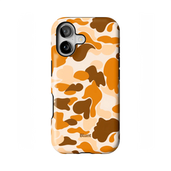 Orange Camo iPhone Case