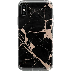 Hidden Gem | Rose Gold and Black Marble Case
