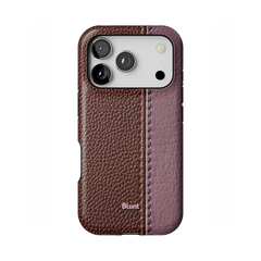 Maroon Grain iPhone Case
