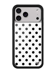 Polka Dot | White and Black iPhone Case