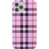 As if! | Light Purple Plaid Case