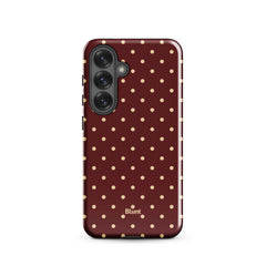 Burgundy Dot Samsung Case