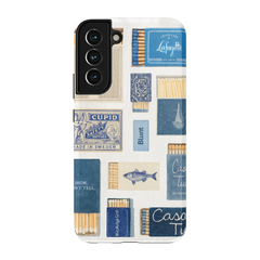 Teal flame Samsung Case