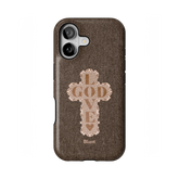 Love God Brown Cross iPhone Case