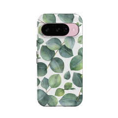 Leaf Me Alone | Green Floral Print Google Pixel Case