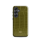 Olive Croc Samsung Case