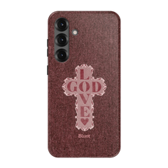 Love God Pink Cross Samsung Case