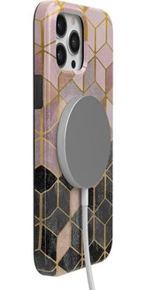 Stepping Up | Geo Rose Gold Marble Case