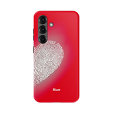 Heart Print Red Samsung Case
