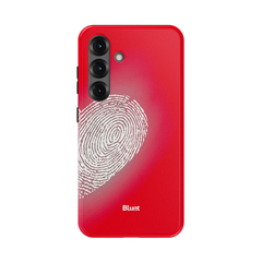 Heart Print Red Samsung Case