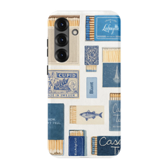 Teal flame Samsung Case