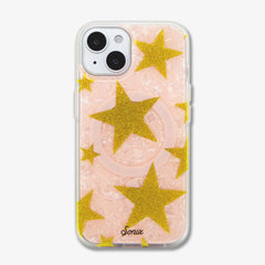 Starry Pink Tort MagSafe® Compatible iPhone Case