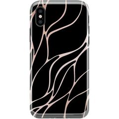 Midnight Ride | Black and Gold Metallic Waves Case