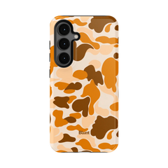 Orange Camo Samsung Case