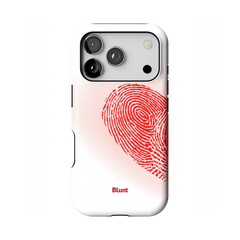 Heart Print White iPhone Case