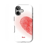 Heart Print White iPhone Case