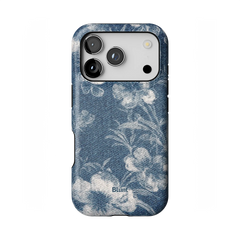 Denim Bloom iPhone Case