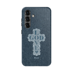 Love God Blue Cross Samsung Case