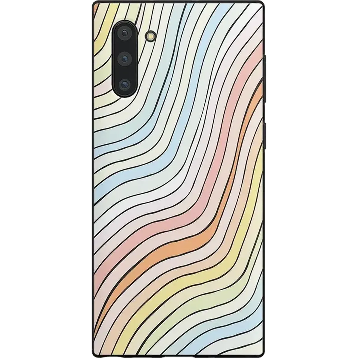 Ride The Wave | Pastel Rainbow Lined Samsung Case