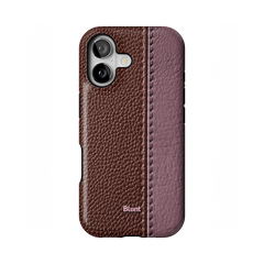 Maroon Grain iPhone Case