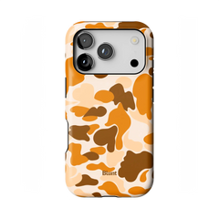 Orange Camo iPhone Case