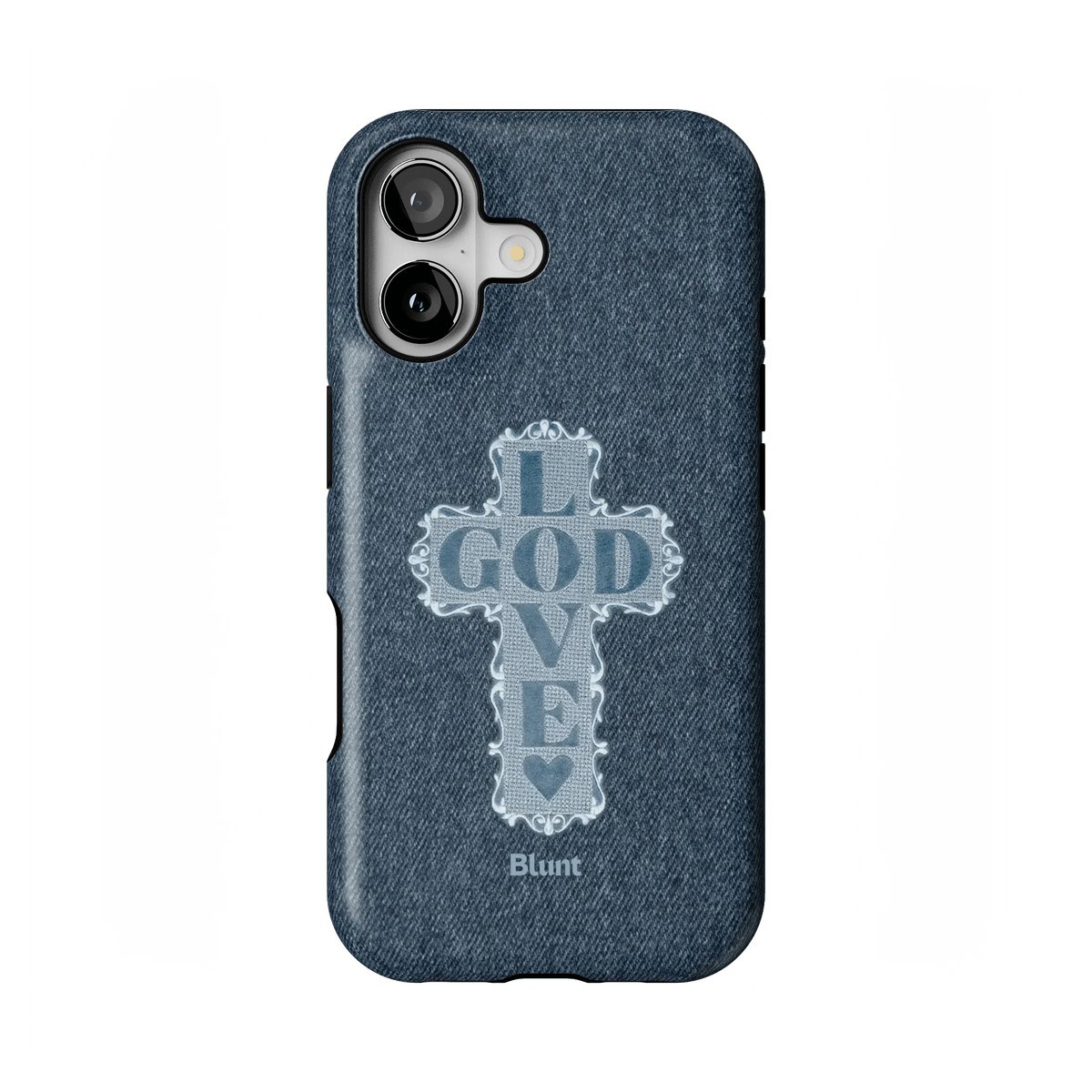 Love God Blue Cross iPhone Case
