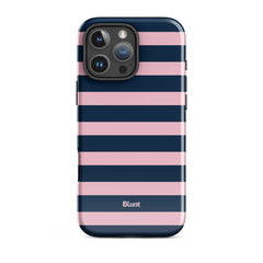 Blueberry Blush Stripe iPhone Case
