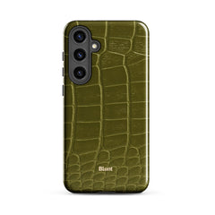 Olive Croc Samsung Case