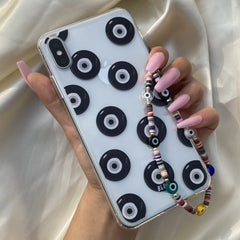 Midnight Evil Eye Phone Charm