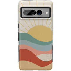 Here Comes the Sun | Colorblock Sunset Google Pixel Case