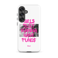 Fund$ White Samsung Case