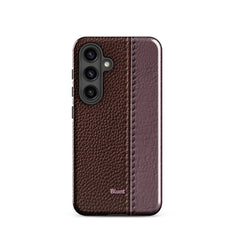 Maroon Grain Samsung Case