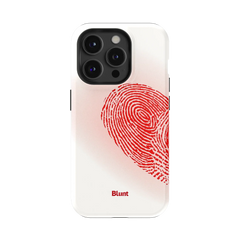 Heart Print White iPhone Case